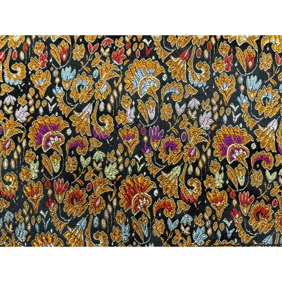 Women's Coldwater Creek Metallic Brocade Floral LS M Button Blazer Jacket - Picture 6 of 6